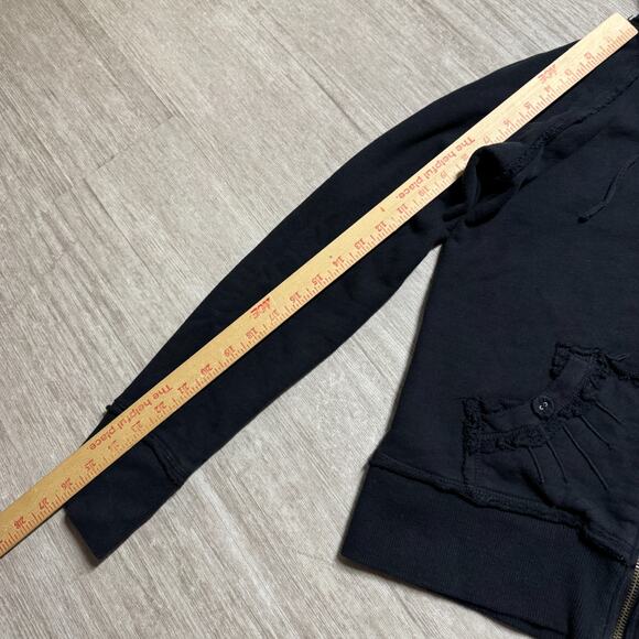 Vintage Y2K Hard Rock Cafe Women's Hoodie Orlando Florida L Zip Halloween - Picture 6 of 9